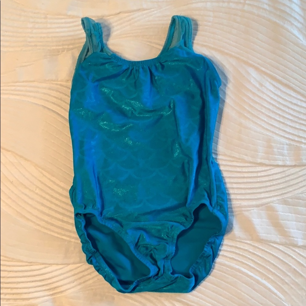 Garland mermaid leotard with sheer back size AXS